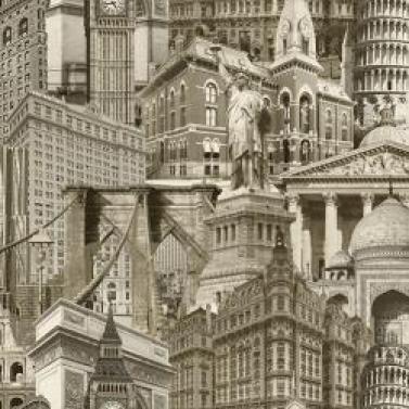 İndigo 4705 Serie | City architecture motif stylized