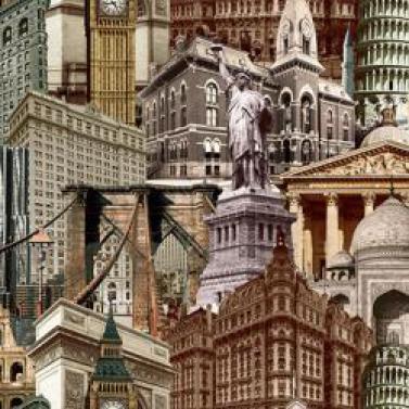 İndigo 4705 Serie | City architecture motif stylized